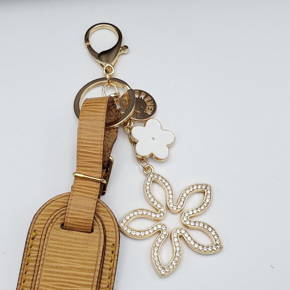 Authentic Louis Vuitton Luggage Nametag with Unbranded Keycharm - Picture 9 of 12